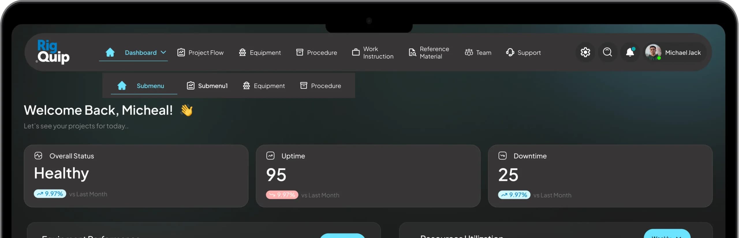 Product dashboard preview Product dashboard preview